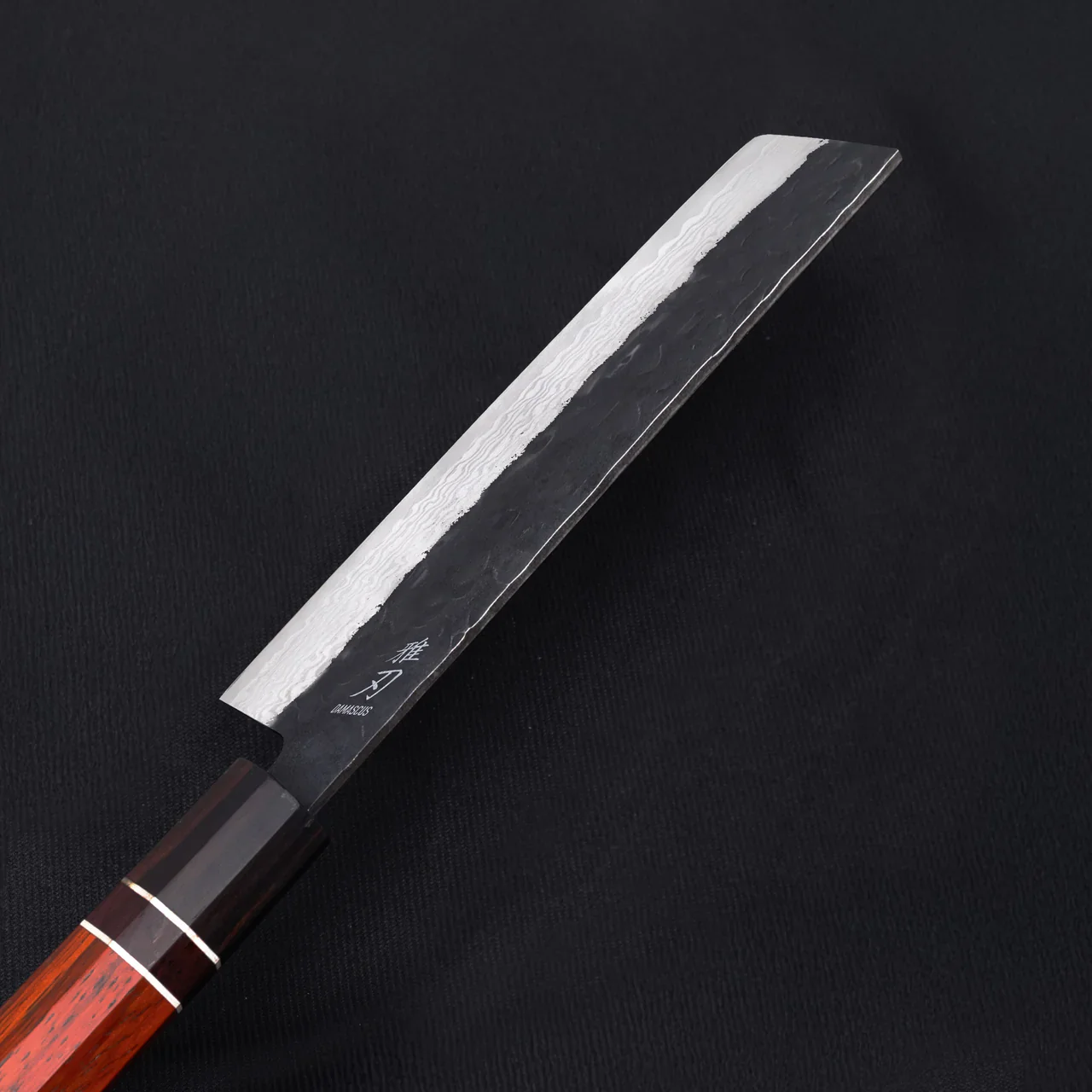 Daily Cut Japanese Trio – Damascus Blades, Ebony Wood Handles (Gyuto, Nakiri, Santoku) - Image 7