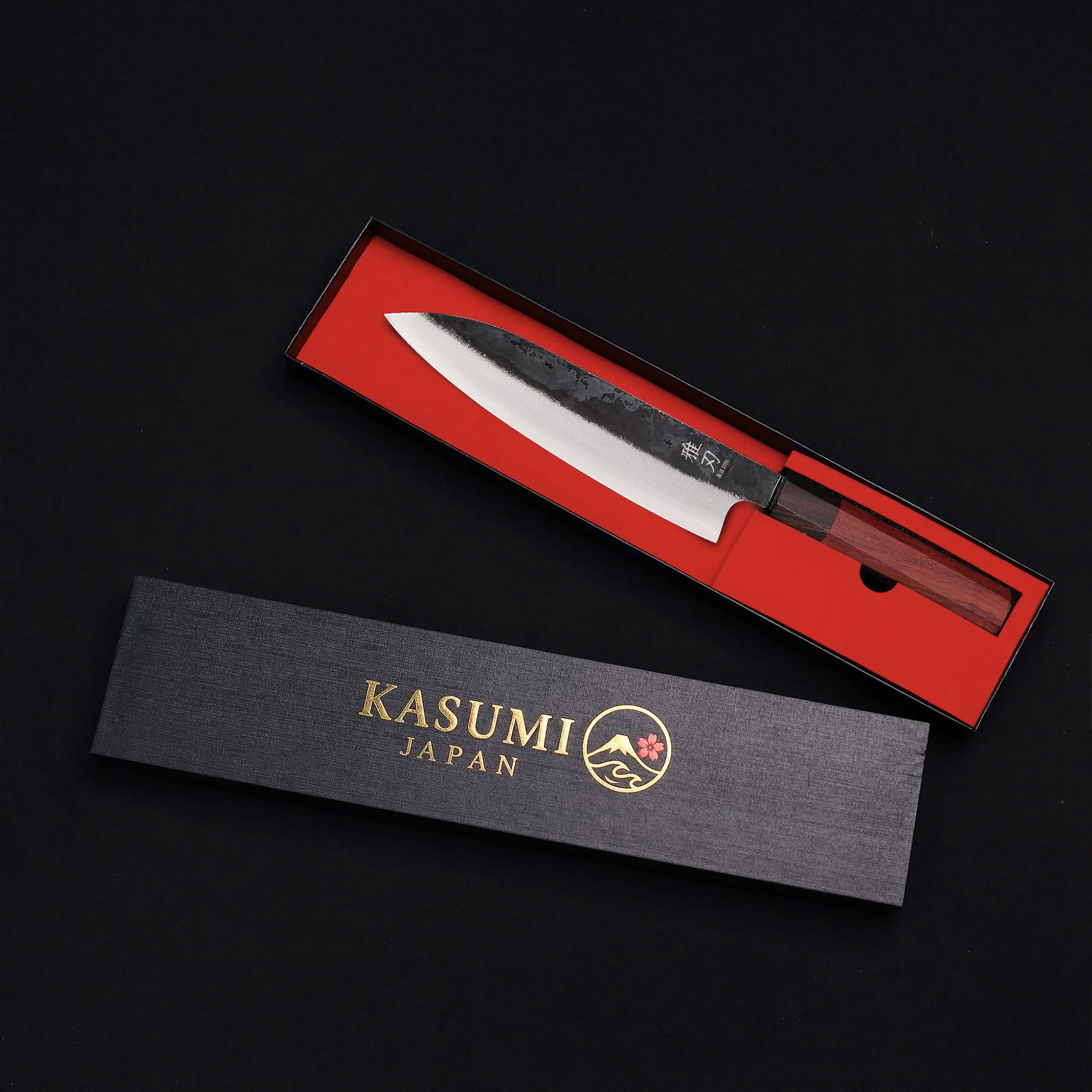 Signature Chef Set – 4-Piece VG-10 Red Ebony Series (Gyuto, Nakiri, Petty, Santoku) - Image 9