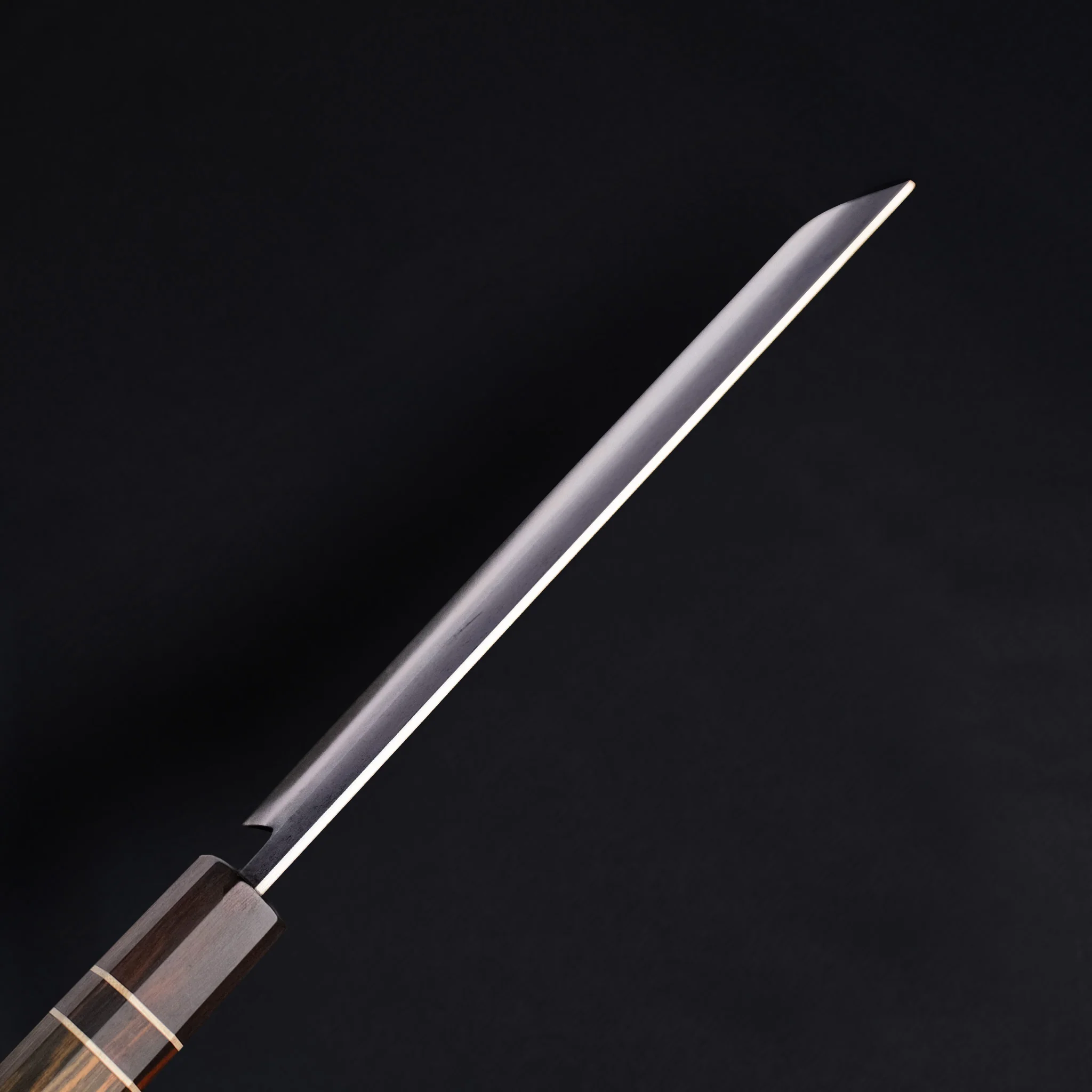 Nakiri Blue Steel VG10 Clad – Ebony Handle 180mm/7in - Image 5