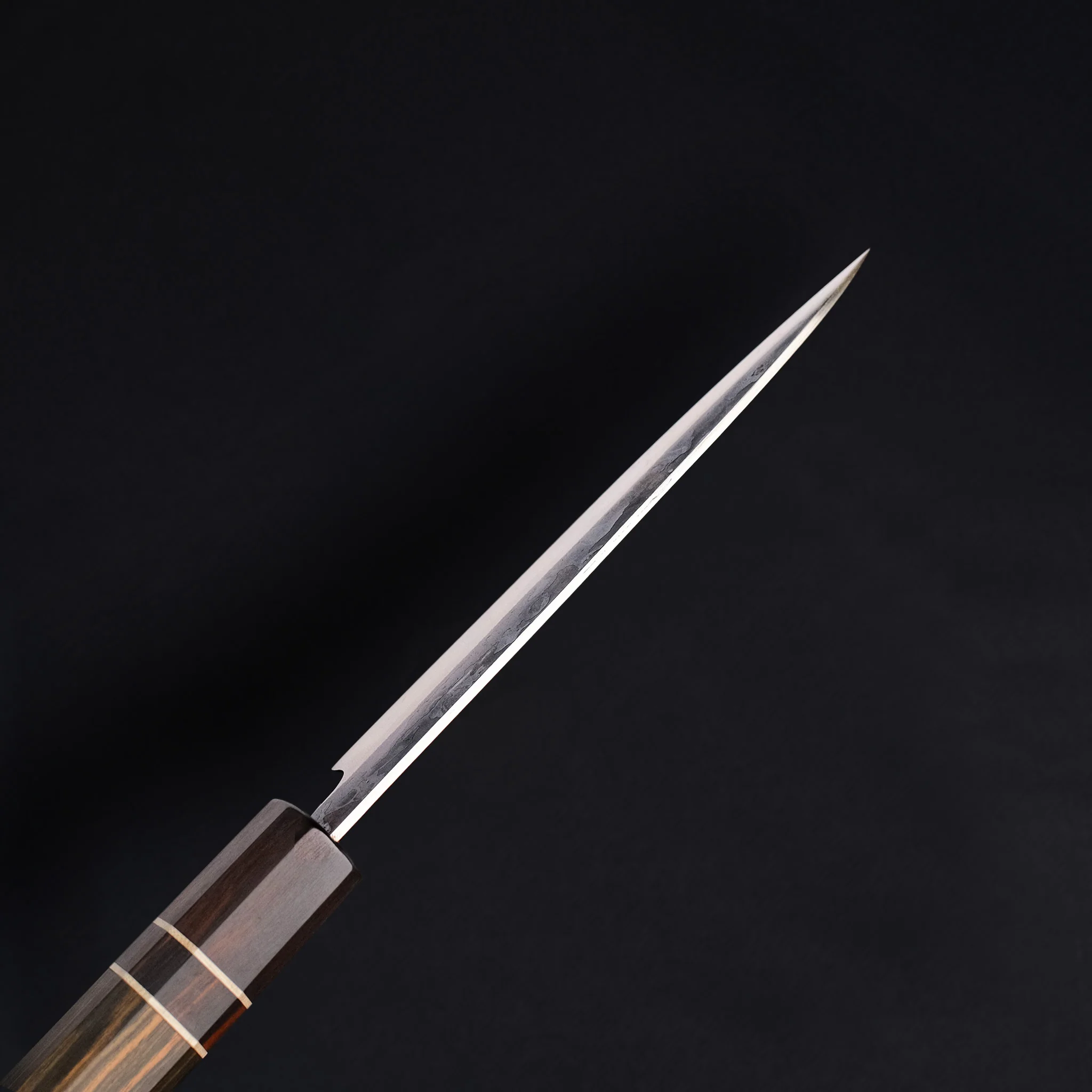 Petty Blue Steel Ebony Wood Handle 140mm/5.5in - Image 3